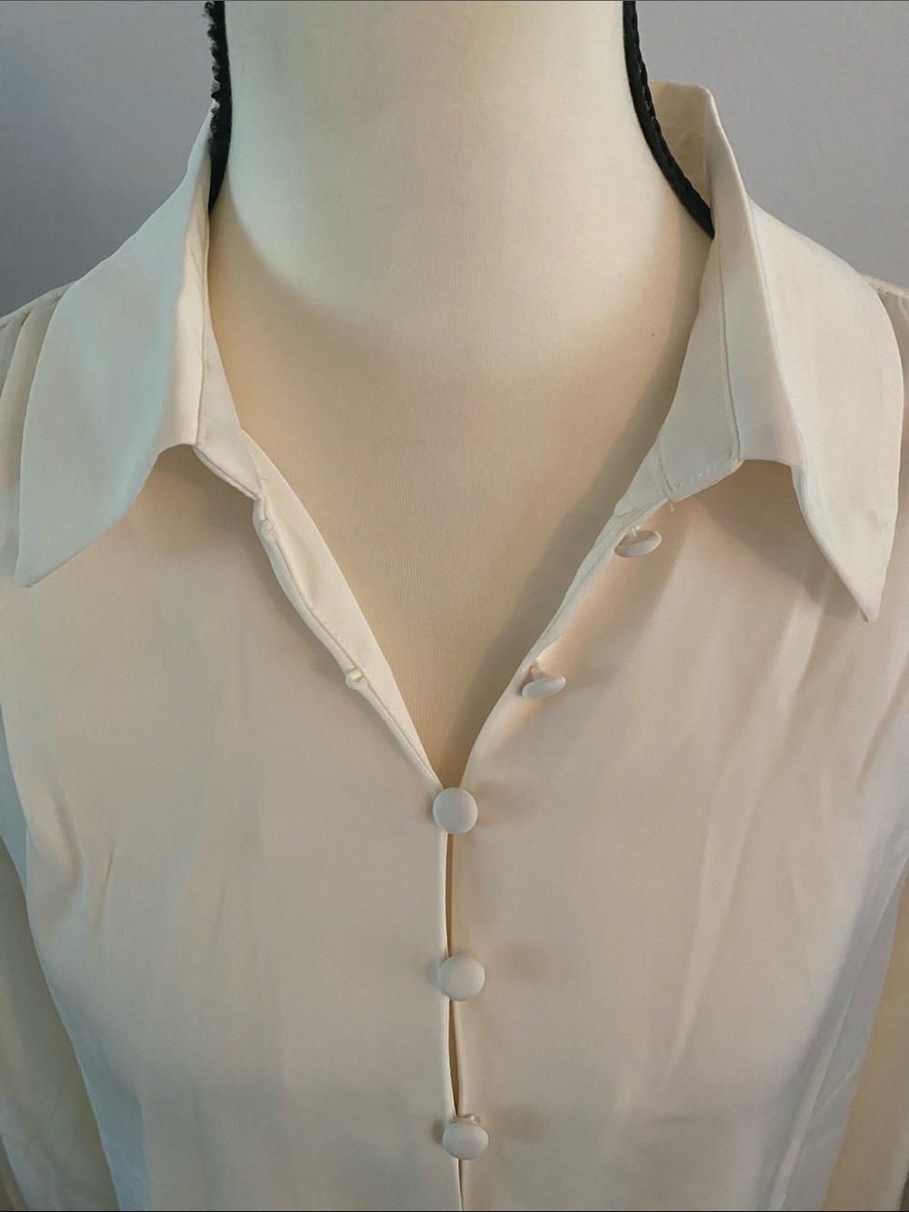 Rachel Zoe size large NWT cream blouse - Picture 2 of 9